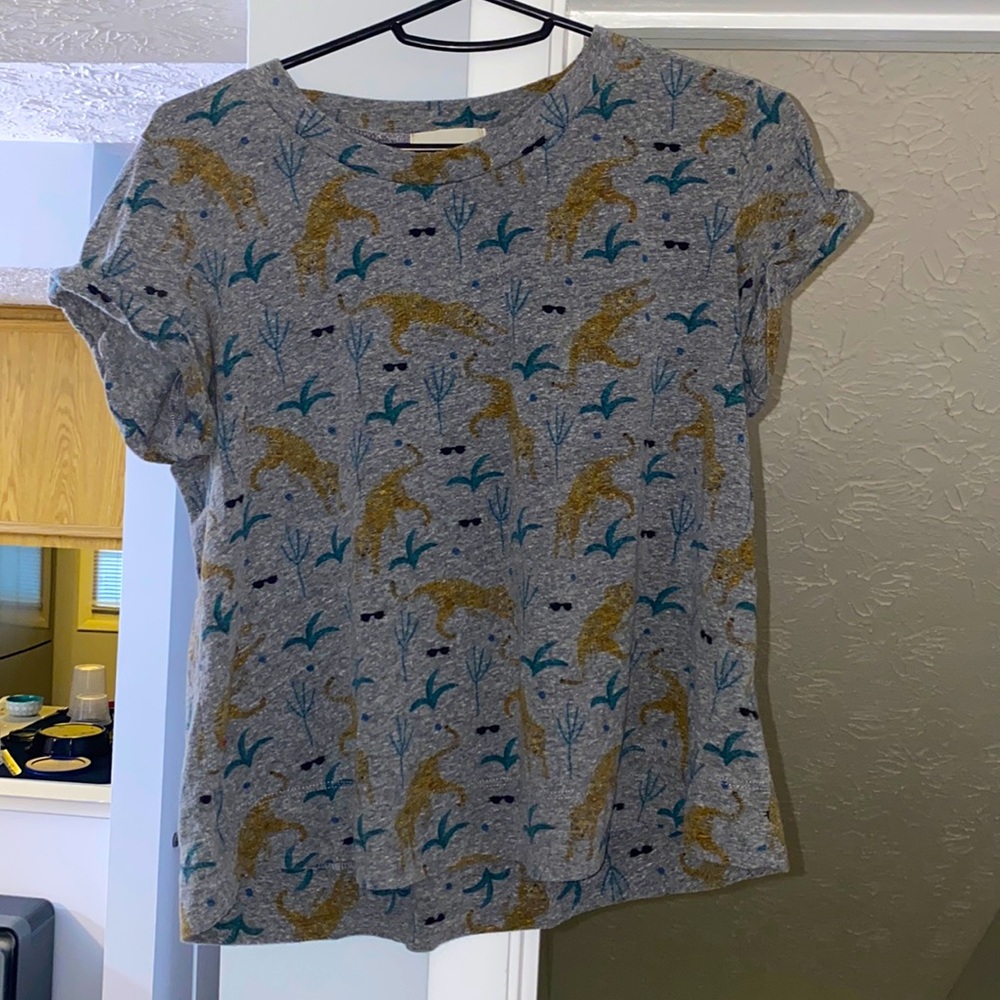 Anthropologie T.La Exploration cuffed short sleeve tee